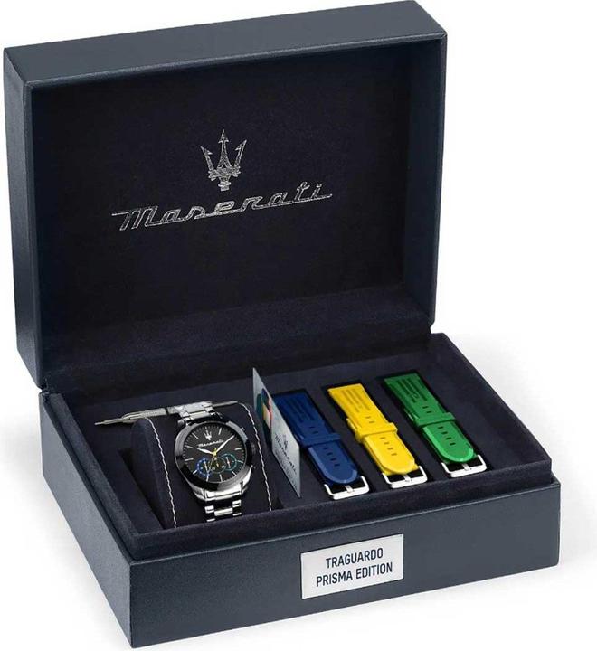 Immagine prodotto Maserati Uhren-Set inkl. Wechselarmband Traguardo (Cronografo, 45 mm)