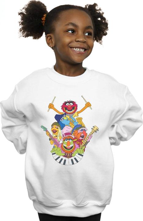 Actual product image Disney Girls The Muppets Dr Teeth And The Electric Mayhem Sweatshirt (128)
