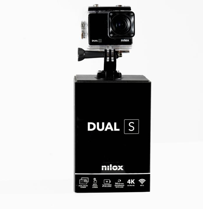 Actual product image Nilox DUAL S action sports camera 13 MP 4K Ultra HD CMOS 68 g