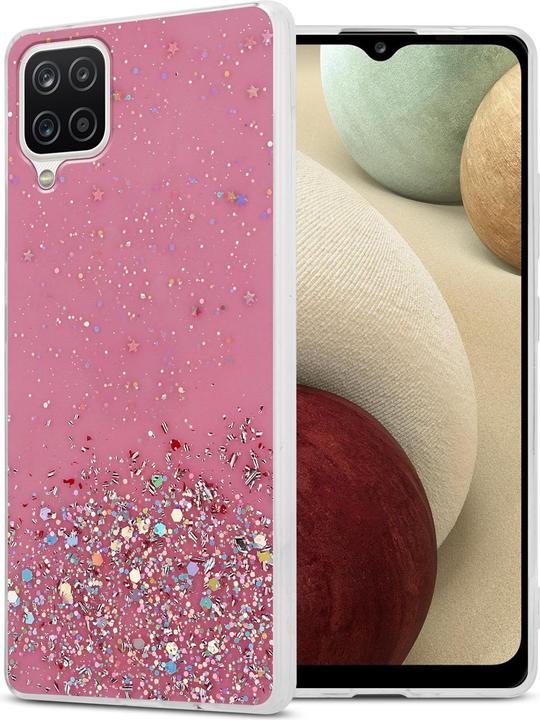 Pink with glitter