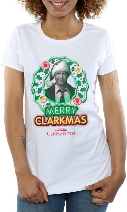 Image du produit National Lampoon´s Vacation T-shirt en coton Clarkmas Greyscale Femmes/Dames (M)