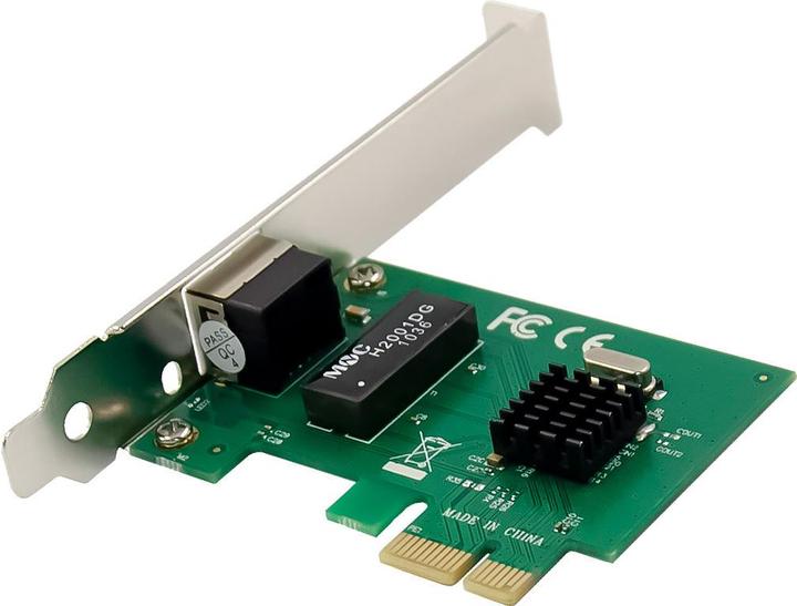 Immagine prodotto InLine Scheda di rete Gigabit, 1x RJ45 1Gb/s, PCIe x1, inclusa staffa per slot a basso profilo (PCIe)