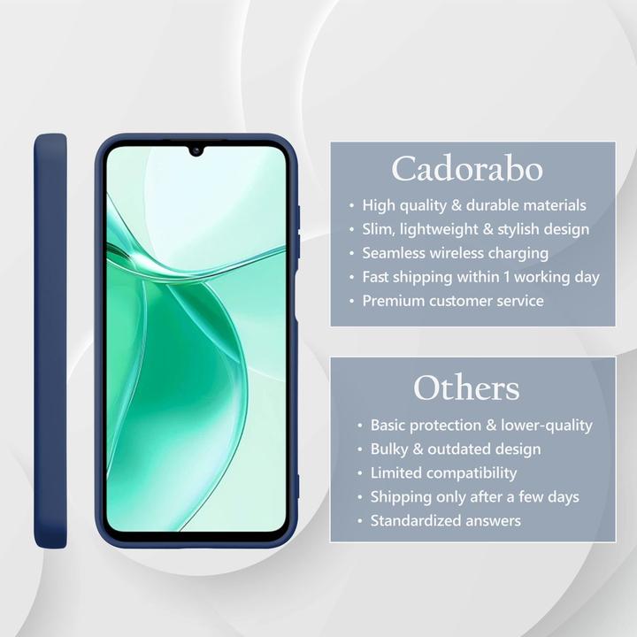 Actual product image Cadorabo Case for ZTE Blade A35 / A55 TPU Liquid Silicone Cover (HTC A55)