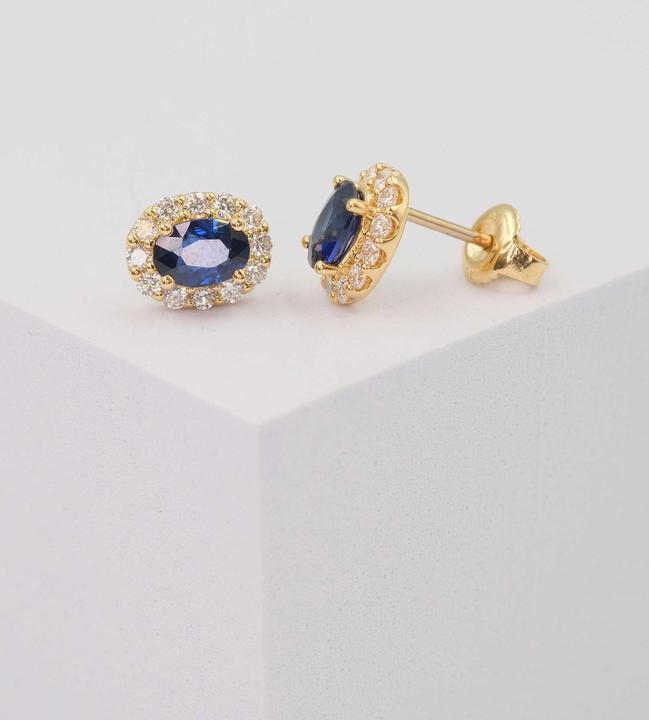 Image du produit Muau Boucles d'oreilles (750/18 K Or jaune)