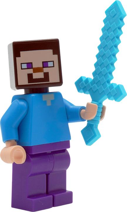 Actual product image LEGO Minecraft Steve with diamond chest and spider - 662317 NEW! Quantity 1x (662317, LEGO Minecraft)