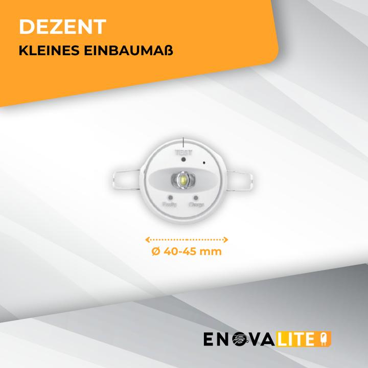 Actual product image Enova ELED 200106 - LED emergency downlight recessed TEST-Fct. (150 lm)