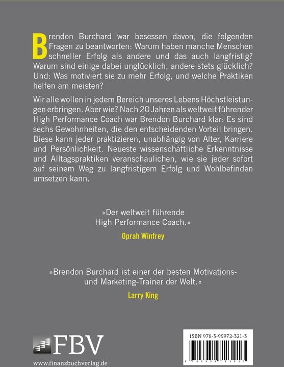 Image du produit High Performance Habits (Allemand, Brendon Burchard, 2020)