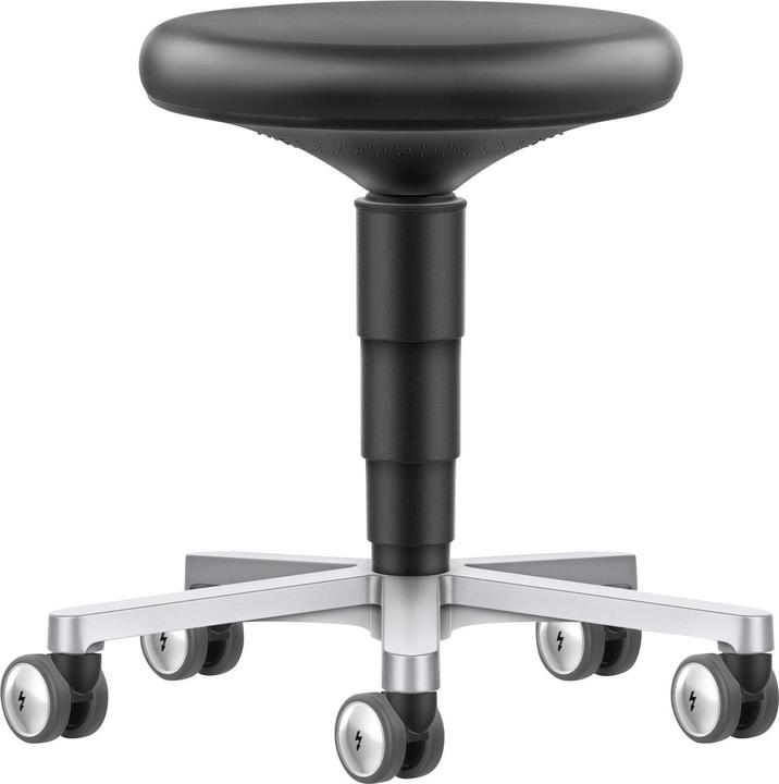 Actual product image Bimos Cleanroom stool, vinyl, with castors.