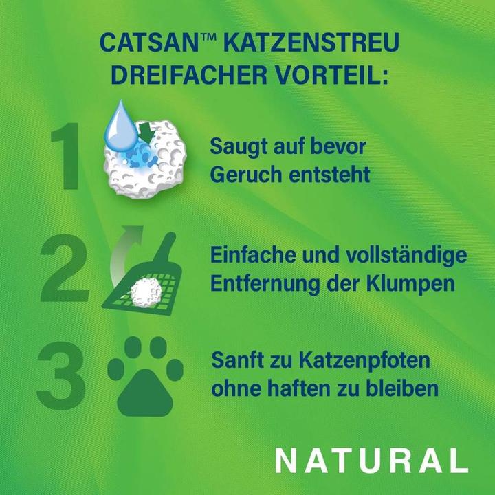 Produktbild Catsan Natural (Klumpend, Biologisch abbaubar, Neutralisierend, 4.68 kg)