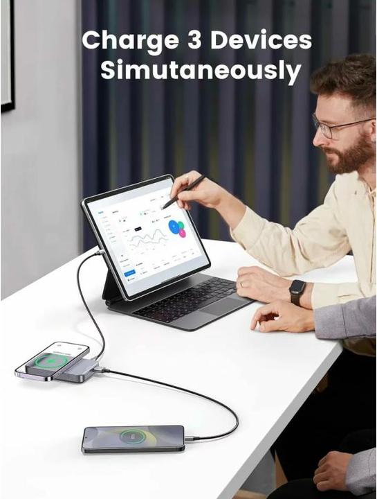 Immagine prodotto Ugreen Caricabatterie wireless (10000 mAh, 20 W, 37 Wh)