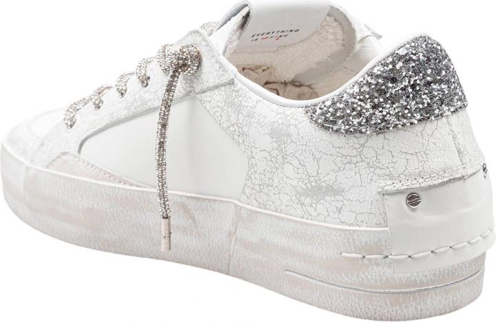 Produktbild Crime London Crime deluxe heel sneakers in leather and suede color white and silver (42)