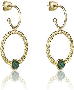 Marc Malone Gold-Plated 2-In-1 Earrings Ellie Green