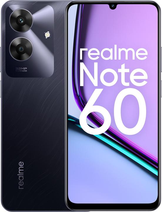 Image du produit realme Note 60 (128 Go, Marbre Noir, 6.74", Double SIM, 32 Mpx, 4G)