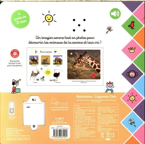 Actual product image Larousse jeunesse La savane : mon imagier sonore (French, Collectif, 2024)