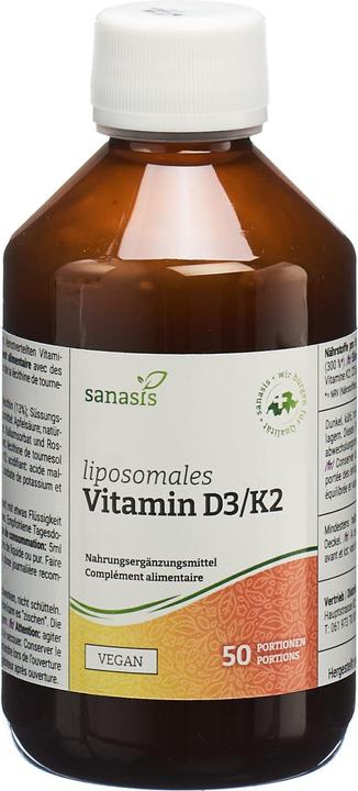 Sanasis Vitamin D3/K2 liposomal Fl 250 ml (1 Stück, Flüssigkeit, 311 g)