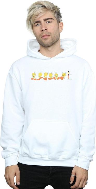 Immagine prodotto Looney Tunes Tweety Pie Colour Code Felpa con Cappuccio Uomo (S)