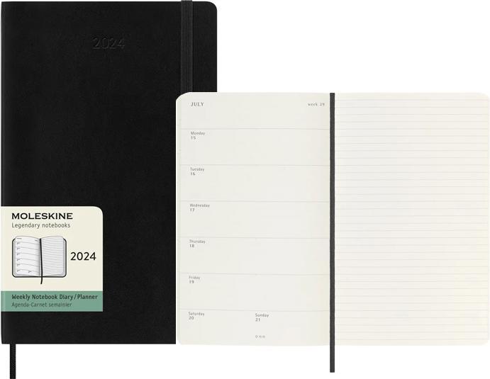 Image du produit Moleskine Weekly (13 x 21 cm, Anglais)
