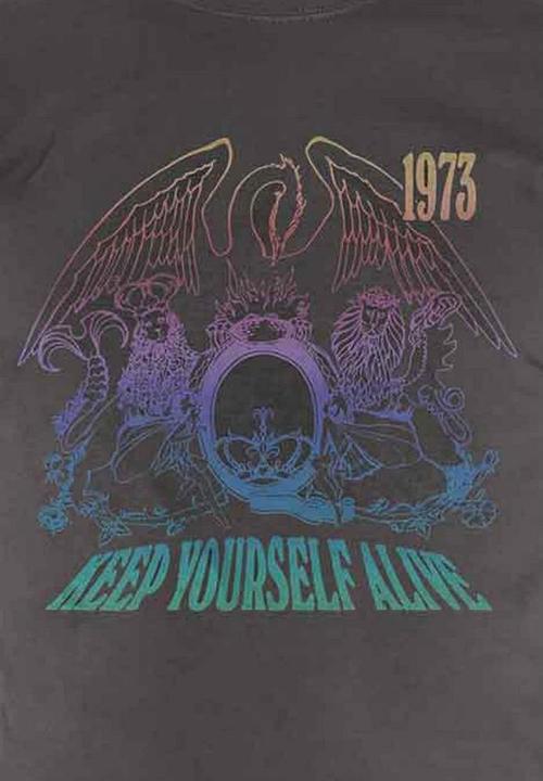 Actual product image Queen Unisex Adult Keep Yourself Alive Cotton T-Shirt (S)