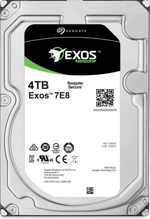 Actual product image Seagate Exos 7E8 512n (4 TB, 3.5", CMR)