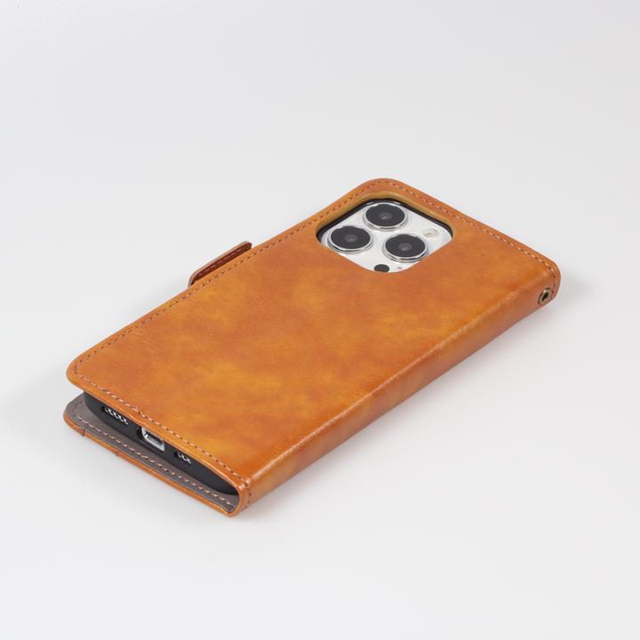 Actual product image PhoneLook Leather Case Flip Wallet with Accent Stripe & Card Holder (Apple iPhone 13 Pro)