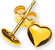 Natsumi Schmuck Ohrstecker Herz Gelbgold 18K/750 (750/18 K Gelbgold)