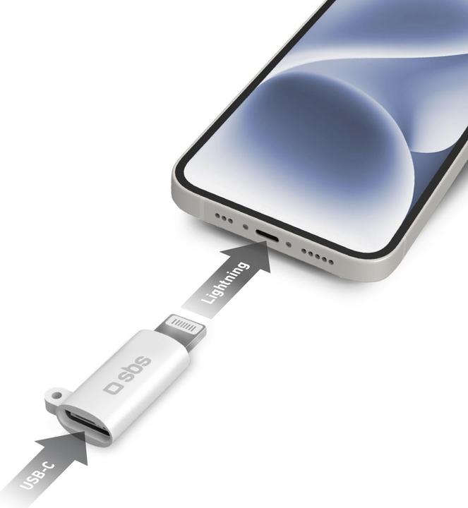 Actual product image SBS USB-C - Lightning Adapter Made for iPhone (MFi) certified