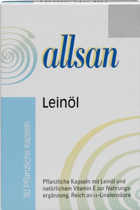 Actual product image Allsan Linseed oil (1 Piece, Capsules, 140 g)