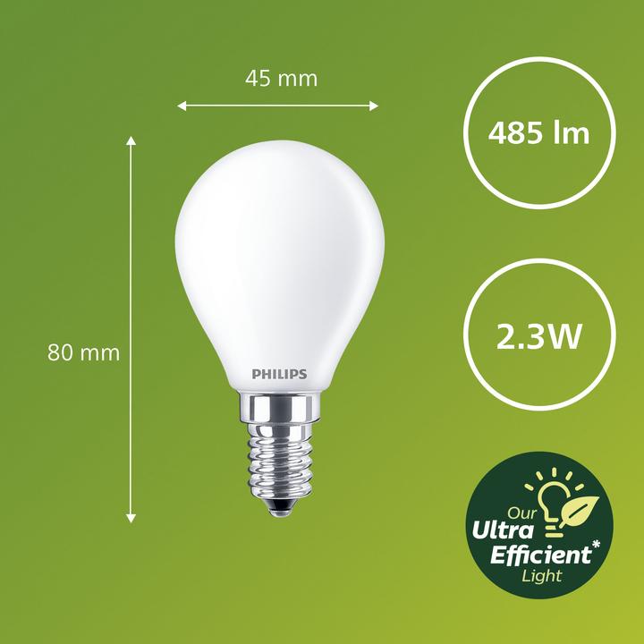 Image du produit Philips Ultra Efficient (E14, 2.30 W, 485 lm, 1 x, A)