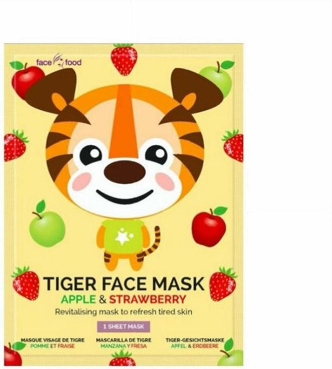 Produktbild 7th Heaven ANIMAL MASK TIGRE FABRIC MASK von Apfel- und Erdbeeraroma