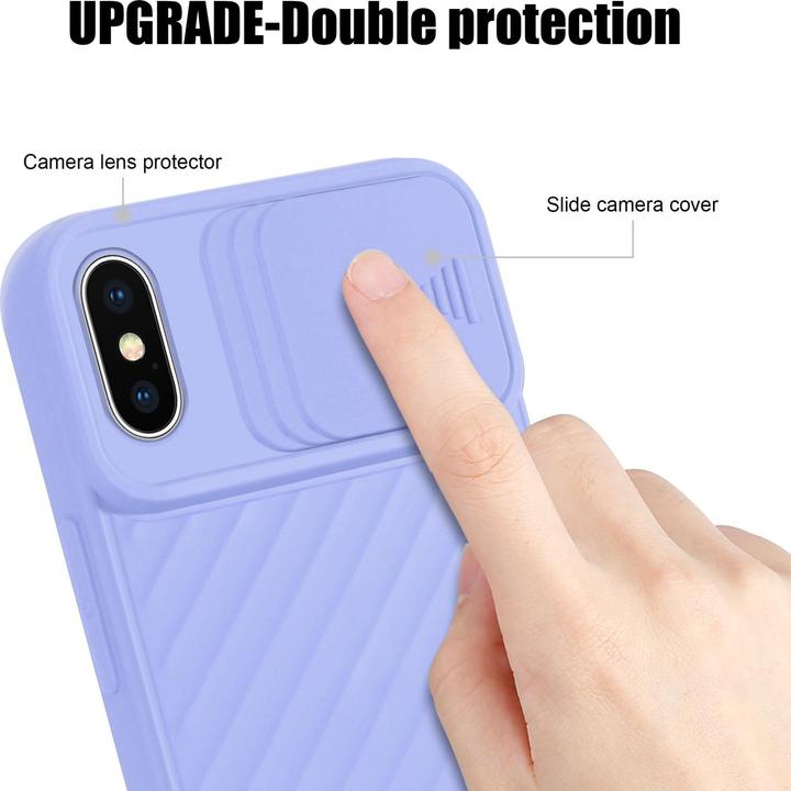 Immagine prodotto Cadorabo Cover in TPU con protezione della fotocamera (Apple iPhone X)