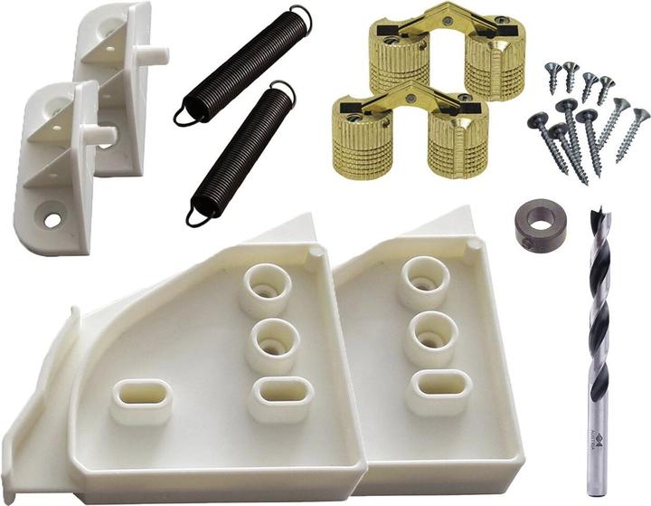Actual product image Vasalat Door fitting for dishwasher with drill-in hinge, drill & depth stop