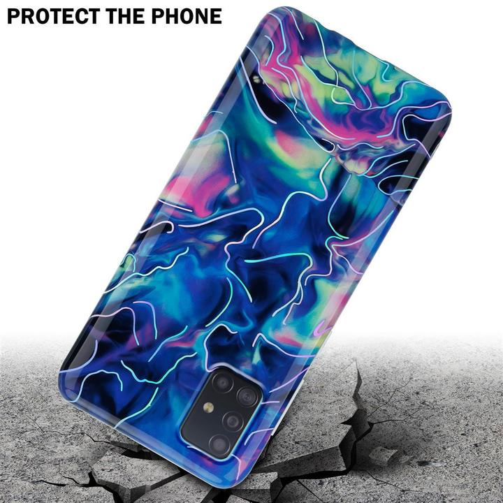 Produktbild Cadorabo IMD TPU Bunter Marmor Cover (Samsung Galaxy M40s)