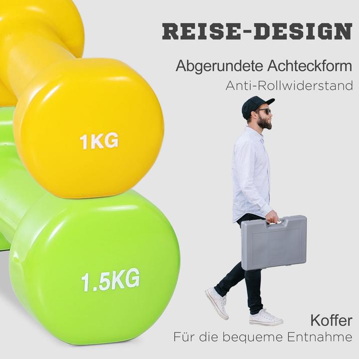 Produktbild Jamb Hantelset (1 x 1.5 kg, 1 x 0.5 kg, 1 x 1 kg)
