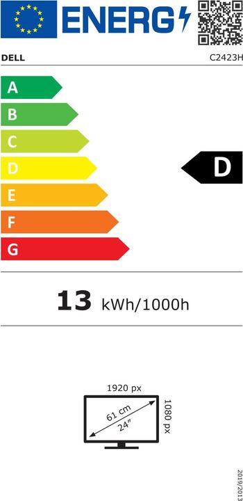 Energie-Label Dell C2423H (1920 x 1080 Pixel, 24")