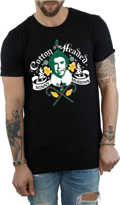 Actual product image Elf Mens Cotton Headed Ninny Muggins T-Shirt (XXL)