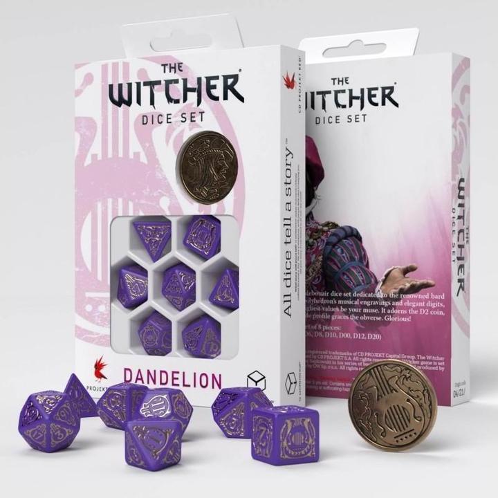 Actual product image Q Workshop Dice The Witcher - Dandelion: Viscount de Lettenhove (7)