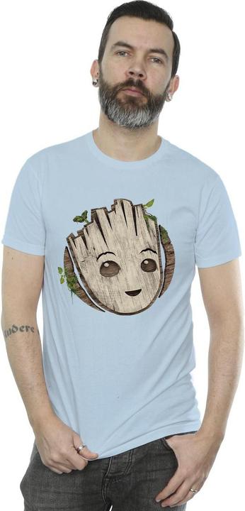 Produktbild I Am Groot Wooden Head TShirt (L)