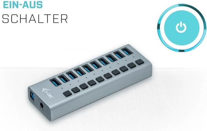 Actual product image i-tec U3CHARGEHUB10 (USB-B, 10 Ports)