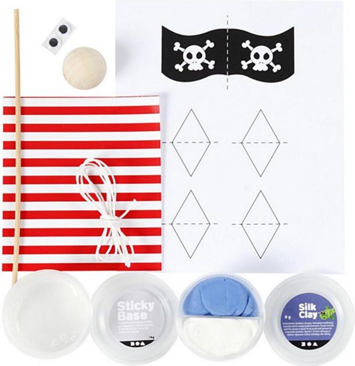 Image du produit Creativ Company Set de bricolage mini bateau pirate 7 pièces