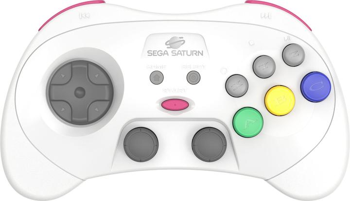 retro-bit - SEGA Saturn PRO Controller - White