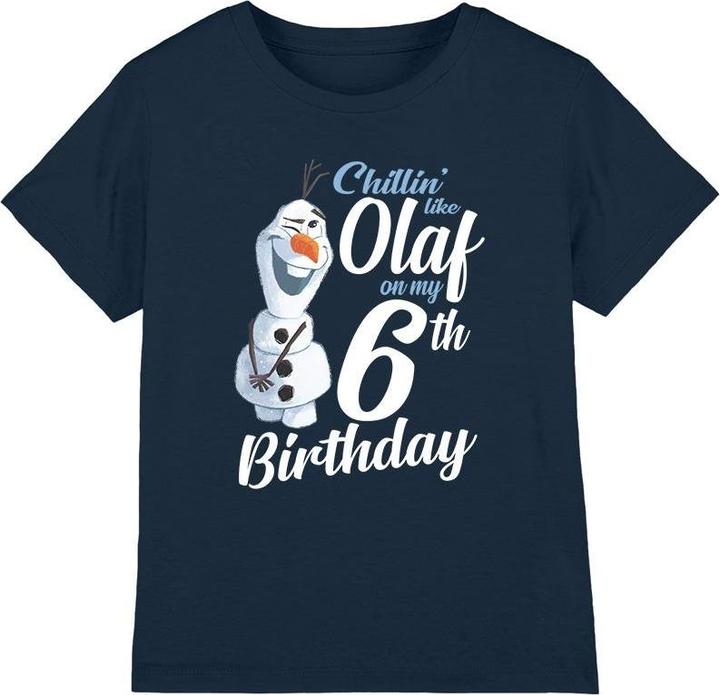 Immagine prodotto Disney Frozen Chillin Like Olaf Maglietta 6° Compleanno Bambini (140)