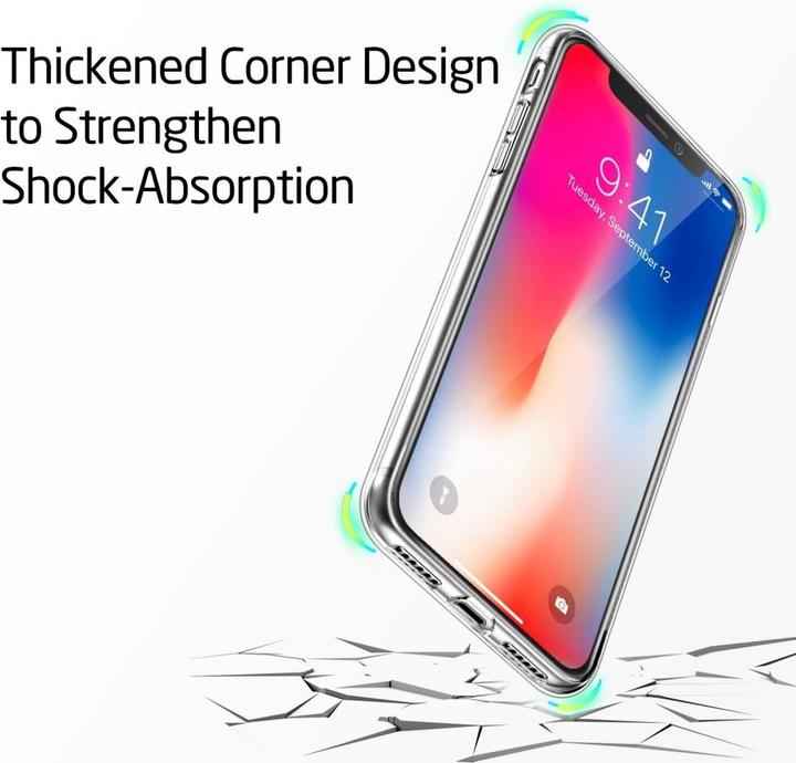 Actual product image Screenguard Apple iPhone X Flexible TPU Clear Case (Apple iPhone X)