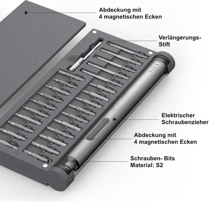 Actual product image Hermex Electric screwdriver set (Allen screw)
