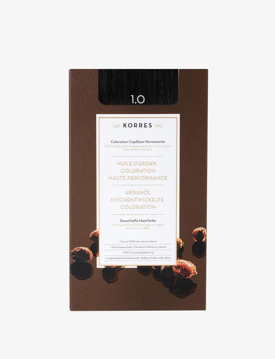 Actual product image Korres Argan Oil Hair Colour (10 Black)