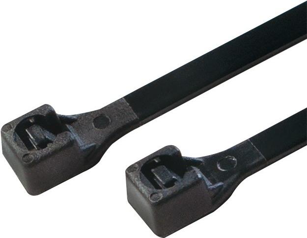 Immagine prodotto LogiLink Fascetta 100 pezzi, lunghezza: 150 mm, spessore: 2,5 mm, nero (Fascette in plastica, 150 mm, 100 pz.)