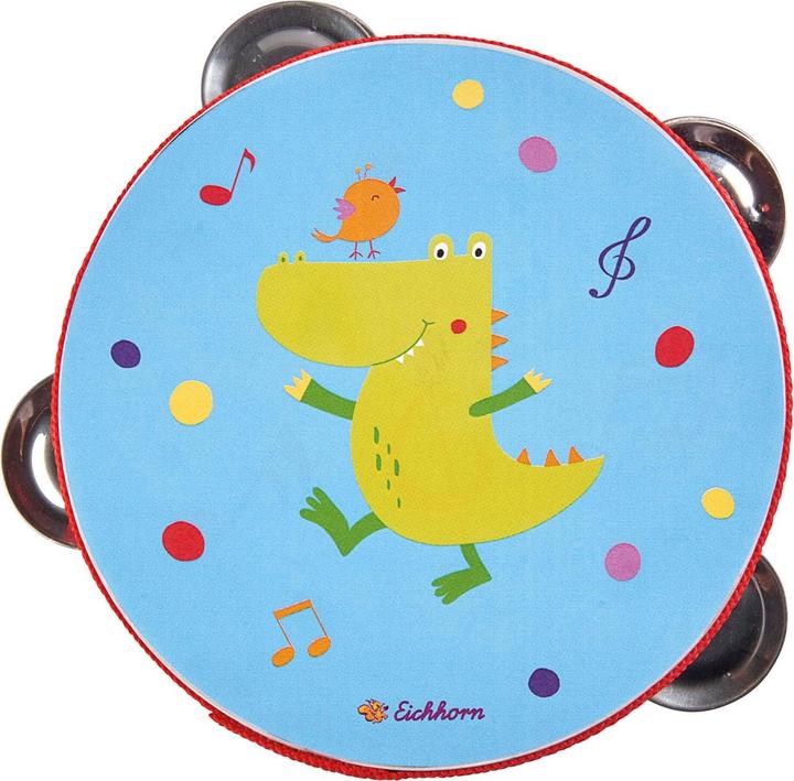 Actual product image Eichhorn Music tambourine (German, French, Italian, English)