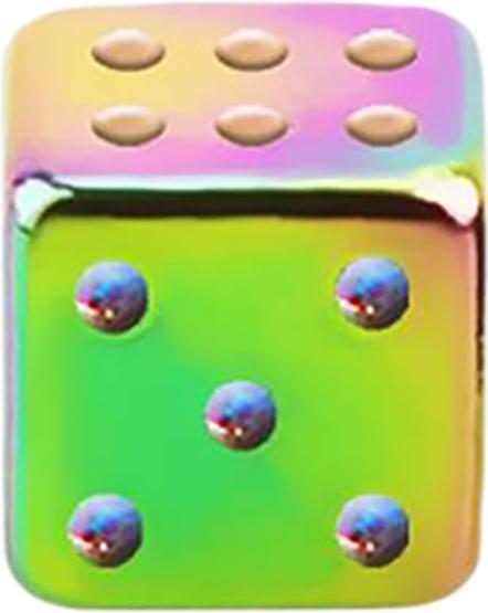 Star Piercing Micro Würfel farbig (Chirurgenstahl 316L)