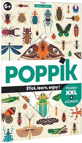 Actual product image Poppik Sticker Learning Poster Insects