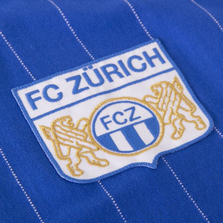 Actual product image Copa Football FC Zurich 1981 away Retro Shirt | FC Zurich 1981 Vintage Shirt (L)
