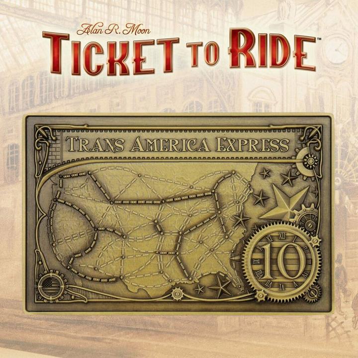 Immagine prodotto Fanattik Ticket to Ride barra di metallo Trans America Express Edizione Limitata